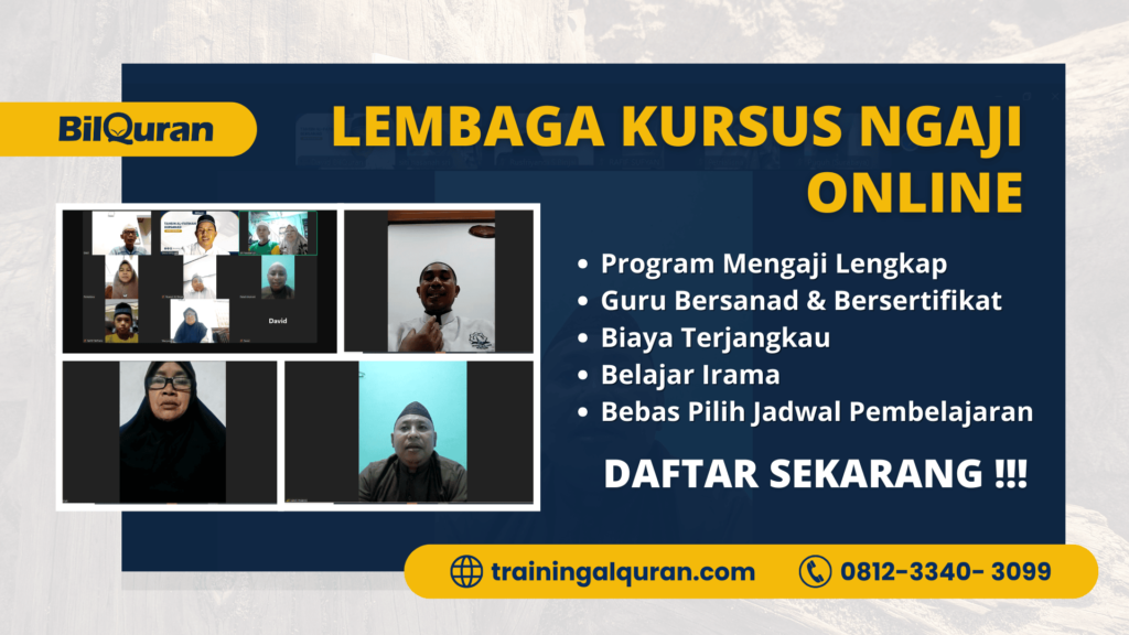 Lembaga Kursus Ngaji Online | 081233403099