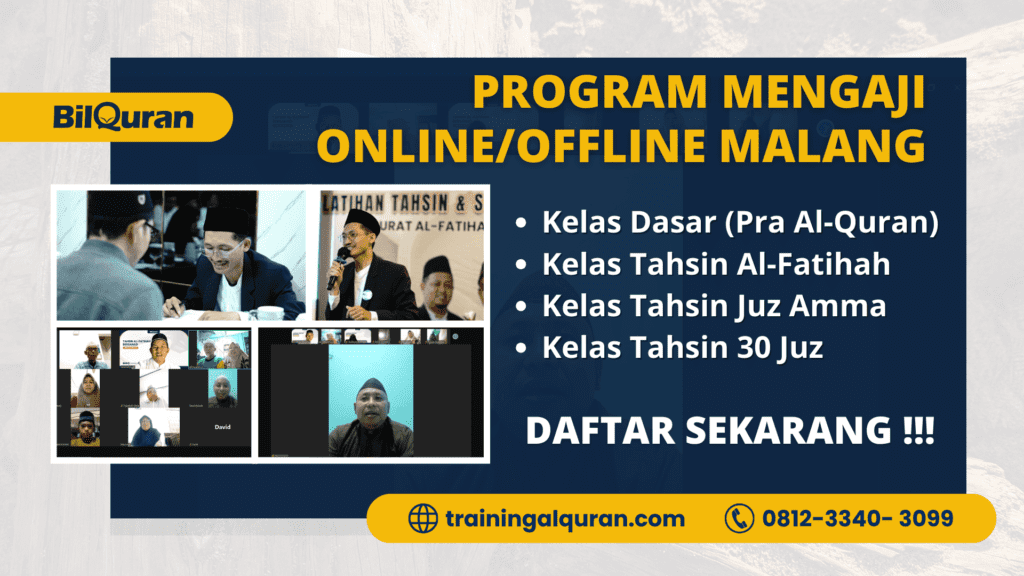 Program Mengaji Online/Offline Malang | 081233403099