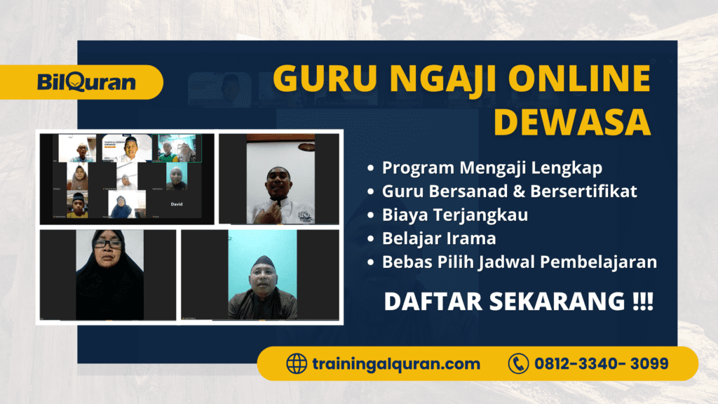 Guru Ngaji Online Dewasa | 081233403099