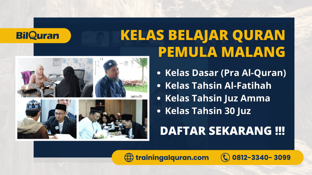 Kelas Belajar Quran Pemula di Malang | 081233403099